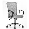 Bizzotto Poltrona Ufficio Brisbane colore Grigio con Schienale a Rete