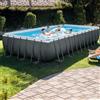 Intex Piscina fuori terra tubolare INTEX Ultra XTR Frame grigio L int 7.32 x 3.66 m