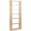 ASTIGARRAGA Libreria 7 ripiani Gala 7 L 79.6 x P 25 x H 216.7 cm beige, portata per ripiano 50 kg