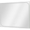 SENSEA Specchio con illuminazione integrata bagno rettangolare SENSEA L 100 x H 80 x P 3 cm grigio / argento