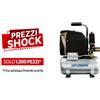 Hyundai Compressore senza olio HYUNDAI COMPRESSORE OIL FREE HYUNDAI 6L 1,5 HP 6 l, 1.5 hp, 8 bar