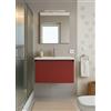 Leroy Merlin Mobile da bagno sotto lavabo Fusion rosso opaco L 59.5 x H 40 x P 45.5 cm 1 cassetto, lavabo non incluso