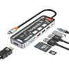 Tiergrade Hub USB C, adattatore 7 in 1 USB C a HDMI con HDMI 4K, 100 W PD, 3 porte USB-A, lettore di schede TF/SD, docking station USB C per MacBook Air/Pro e più dispositivi di tipo C