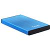 TOOQ TQE-2527BL - Contenitore per dischi rigidi HDD da 2,5, (SATA I/II/III fino a 9,5 mm di altezza, USB 3.0), alluminio, indicatore LED, blu, 50 grammi