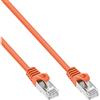 InLine 21232 Cavo Patch LAN, SF/UTP, Cat.5E, Guaina PVC, Cu 100% Rame, 0.25M Arancione