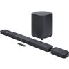 JBL Bar 1000 MK2, Soundbar Bluetooth a 7.1.4 Canali per TV con Altoparlanti Rimovibili, Subwoofer da 10", Audio Surround Dolby Atmos e DTS:X, HDMI eARC, Wi-Fi, PureVoice 2.0 e MultiBeam 3.0, Nera