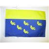 AZ FLAG Bandiera Contea di West Sussex 45x30 cm Poliestere 100D Cordini | Uso interno ed esterno bandiera decorativa del Contea di West Sussex West Sussex county doppie cuciture e bordi rinforzati