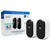 Arlo Telecamera di sicurezza Arlo Essential sorveglianza per esterni 2K 2K, set da 2 [VMC3250-100EUS]