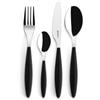 GUZZINI LINEA DETTAGLIO FEELING SET 24PCS POSATE BLACK 23000010