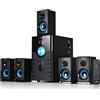 BEFREE SOUND Sistema Di Altoparlanti Surround Bluetooth 5.1 BeFree In Blu