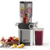 Anybear Estrattore di Succo, 200W Estrattore Masticatore, Estrattore a Freddo con Vano di Riempimento da 110 mm, per Frutta e Verdura Intera, Coclea Potenziata, Materiale Tritan, Senza BPA (Argento)