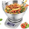 Duronic KS5000 SR/SS Bilancia da Cucina 5 kg Bilancia elettronica con ciotola da 2,5 L in acciaio inox Bilancia Alimentare casa e cucina con display retroilluminato 1 g/5 kg Funzione Tare, da tavolo
