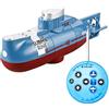 HUSHUI Mini Giocattolo Sottomarino RC, Telecomando a 6 canali sotto la Nave dell'Acqua, Modello di Giocattolo Elettrico per Barca da Sub Giocattolo educativo per Bambini per
