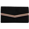 Eferri Amparo, Clutch Borsetta Ragazza Oro Donna, 22X13X4 5 centimeters