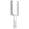 Alberts GAH-Alberts 216795 Staffa portapalo ad U | con ancoraggio per calcestruzzo in ferro a T | zincata a caldo | larghezza libera 101 mm | lunghezza dell'ancoraggio per calcestruzzo 200 mm