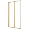 Marwell Parete pieghevole per vasca da bagno double oro, 120 x 70 cm, per vasca da bagno con vetro di sicurezza monolastra da 4 mm, due pareti pieghevoli orientabili, telaio in alluminio di alta