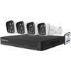 Foscam - Kit videosorveglianza digitale PoE 4 telecamere V8EP con disco rigido 2T incluso