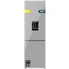 Cecotec Frigoriferi Combinati Bolero Coolmarket Combi 250 Wd Grey Glass D. Capacità 250L, Cristallo,180x55cm, Total No Frost, Inverter Plus, distributore D'Acqua, Multi Air Flow-Fast Cooling, Classe D