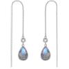 POPLYKE Orecchini di Labradorite da Donna in Argento Sterling - Gioielli Filettati Regalo per le Donne
