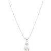 Vurmashop Collana in Argento Sterling 925 | Ciondolo Occhio di Shiva | Pietra Naturale di Santa Lucia | Catena in Argento | Gioiello Artigianale | Pendente di colore bianco