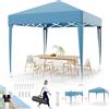 Devoko Gazebo 2x2 Pieghevole Impermeabile 3 Pieghevole Altezza Regolabile,Protezione UV 50 +,Gazebo da Giardino con Borsa di Trasporto,Gazebo Esterno Resistente,Blu