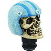 Simoni Racing SKE/B Pomello Skeletor per Leva Cambio, Universale per Auto, Pomello Teschio con elmetto azzurro