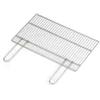 Ompagrill Graticola tondino per barbecue ompagrill in acciaio con manici richiudibili 67x40 cm