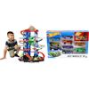 Hot Wheels, Ultimate Garage, Assalto del T-Rex Robot (GJL14) + Set Macchinine da 10 Veicoli in Scala 1:64