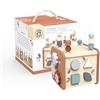Speedy Monkey SP1020 5 in 1 Activity Cube 21,8 x 21 x 34 cm colorato, Giocattolo in Legno per Bambini, Dettagli curati, Ottima Idea Regalo