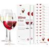 Gaodeding Filtri per vino, bacchetta per vino, purificatore di vino, rimuove istamine e solfiti, previene la sensibilità del vino (confezione da 24)