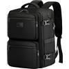 LYNXCHER Zaino Ryanair 40x20x25 da Viaggio Sottovuoto Aereo Bagaglio a Mano 20L per Uomo e Donna Borsa da Cabina 14 Pollici Porta PC Nero