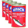 UNICA Jack Mackerel in succo naturale, 425 g, 1 pezzo (Confezione da 4)