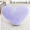 Fouvin Cuscino asthetic a forma di cuore, cuscino decorativo in peluche per divano, soggiorno, camera da letto, regalo per donne e ragazze, 36 x 46 cm (viola)