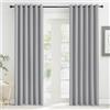 KGORGE Tende Oscuranti per Interni 2 Pezzi L 200 x A 220 CM Tenda Divisoria Termica Isolante con Anelli per Soggiorno Curtains Camera da Letto Moderna, Grigio Chiaro