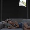 Qualsen Tende Oscuranti Per Interni 400x150cm, Tenda Oscurante da Interno Senza Forare, Portatili da Viaggio Temporanea Tessuto Oscuranti per Finestre per Camera da Letto, Mansarda (Nero-argento)