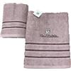Renato Balestra 1 Set di 2 Asciugamani da bagno (1 viso e 1 bidet) Cipria