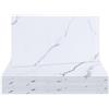 Hode Piastrelle Adesive Bagno Cucina Muro 12 Pezzi, Effetto Marmo Mattoni Stile Paraschizzi Adesive per Parete PVC Impermeabile Autoadesivo (Bianco)