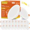 Tomosu Faretti LED da Incasso per Cartongesso Dimmerabili, 7W 700LM, Luce Naturale 4000K, Faretto led incasso IP44, Foro Ø95 - Ø105mm, AC 220-240V, Set di 20