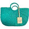 Blumarine Home Borsa mare Intrecciata Blumarine Home - Baia delle Sirene Smeraldo