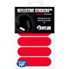 VFLUO - Kit 4 Strisce adesive rosso retroriflettenti per casco moto - adesive omologate per misure FR - Alta visibilità, tecnologia 3M™ - sobrio e di design - massima aderenza