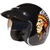Msport Casco Jet con visiera Casco motorino scooter Omologato ECE - Jet07 M