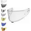 EvoParts Visiera per casco Shoei Nxr 2 (no Nxr 1) - Z8 - X15 - xSPR Pro - Cwr-f2 (Trasparente)