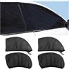 JNNJ Protezione Solare Auto, Tendine Parasole Auto Bambini, Tenda Parasole Auto Universale per Finestrino Laterale, Block Raggi UV Anti-Zanzara, per La Maggior Parte delle Auto(Anteriore+Posteriore)
