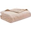 Giosal Coperta In Pile 200x220cm Plaid Per Divano Per Letto Matrimoniale Morbida Calda e Confortevole Invernale Tinta Unita Vari Colori (Beige)