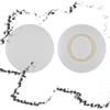 Generic Lazy Susan - Tavolo girevole in marmo per tavolo da pranzo, piatto da portata girevole a 360°, rotazione liscia, 70 cm, colore: Bianco