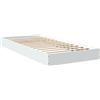 vidaXL Giroletto Bianco 75x190 cm in Legno Multistrato