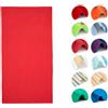 BOSKIMO Telo Mare in Spugna Proa Rosso 90x170 cm - 100% Cotone Portoghese - Morbido, Assorbente e Asciugatura Rapida - Stile Premium per Spiaggia e Piscina