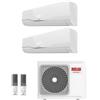 Riello CLIMATIZZATORE CONDIZIONATORE RIELLO INVERTER DUAL SPLIT AARIA PLUS 7000+12000 BTU R-32 CON AARIA MULTI 250 P 7+12 A++/A+ WI-FI