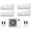 Riello CLIMATIZZATORE CONDIZIONATORE RIELLO INVERTER QUADRI SPLIT AARIA PLUS 7000+9000+12000+12000 BTU R-32 CON AARIA MULTI 485 P WI-F