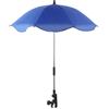 Generisch Ombrellone per sedia con morsetto regolabile UPF 50+, ombrellone per sedie da spiaggia, passeggini, sedie a rotelle e carrello da golf